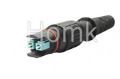 Fiber Optical OptiTap MINI-LC OM3 DX Fiber Connector