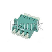 LC fiber adapter Quadruple OM3