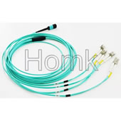 MPO-LC OM3 8Core Duplex Fiber Optic Patch Cord