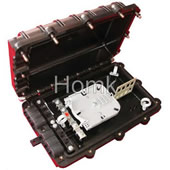 Mechanical sealing fiber optic closure