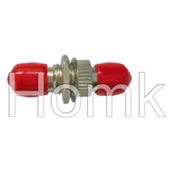 ST Red Cap Fiber Optic Adapter