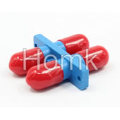 ST-ST Duplex Plastic Fiber Adapter