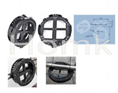 Fiber optic cable snow shoes