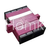 SC OM4 DX Fiber Optic Adapter Pink