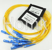 SCPC 1*8 Single Mode Fiber Optical Splitter